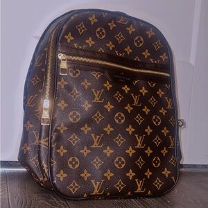 Louis Vuitton Dark Brown/Tan Monogram Backpack